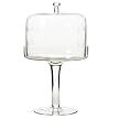 Glass Etched Cake Plate with Lid - 12"