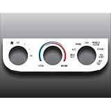 1997-2002 Ford F150 Truck White Heater Control Overlay HVAC 