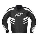 Alpinestars CR Perforated Leather Motorcycle Jacket Black 58