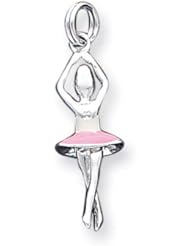 925 Sterling Silver Ballet Ballerina Girl Charm Pendant