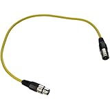 SEISMIC AUDIO - SAXLX-2 - 2' Yellow XLR Male to XLR Female Patch Cable - Balanced - 2 Foot Patch Cord
