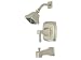 All Products : Fontaine Bellagio Tub, Valve & Shower Head Set, Brushed Nickel - NF-BELTS-BNV