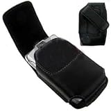 Premium Leather Pouch with Ratcheting Clip for Motorola RAZR V3