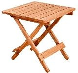 Red Adirondack Square Table