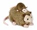 Plush Mama and Baby Opossum 14"
