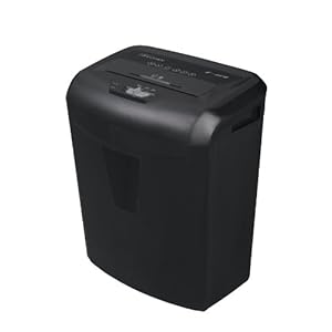 Comet CM-C-100 10 Sheet Cross Cut Paper Shredder - Shreds CD/DVD, Credit Cards, Staples - Whisper Quiet (5.5 Gallon)