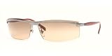RAY BAN 3296 004 13 SILVER BROWN GRADIENT SUNGLASSES by 
