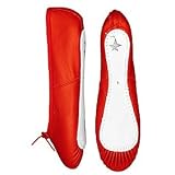 Red Leather Ballet Shoes'