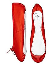 Red Leather Ballet Shoes