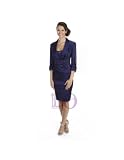 Two-Piece Sexy Conservative Beaded Taffeta Dress by Ignite