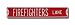 FIREFIGHTERS "FIREFIGHTERS LANE" Authentic METAL STREET SIGN (6" X 36")