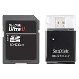 Sandisk Ultra II SDHC Card 4GB with Reader