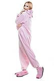 Newcosplay Polar Fleece Onesies Pajamas (M, Pink Pig)