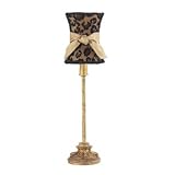 Small Leaf Scroll Lamp Base with Optional Shade (Set of Two) Finish: Ivory