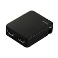iBUFFALO USB�[�d�� 2�|�[�g�^�C�v �yiPhone4S����m�F�ρz iPod,iPhone,PSP,3DS,Andoroid�X�}�[�g�t�H��,�E�H�[�N�}���Ή� ���^ �u���b�N BSIPA04BK