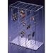 Jewelry : Earring Organizer, Acrylic, Holds 210 Pairs (Clear) (10"W x 5"D x 10"H)