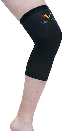 Wawavita Copper Knee Sleeve M Size-protect and Support Your Knees/patella During Sports - Runners, Weightlifting, Basketball, Football - Help Relieve Muscle Stiffness, Soreness and Pain and Accelerate Recovery of Muscles and Joints