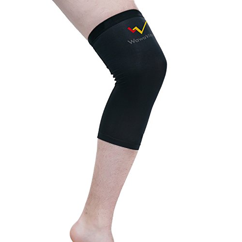 Wawavita Copper Knee Sleeve M Size-protect and Support Your Knees/patella During Sports - Runners, Weightlifting, Basketball, Football - Help Relieve Muscle Stiffness, Soreness and Pain and Accelerate Recovery of Muscles and Joints