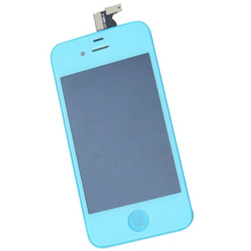 Best New Front Housing LCD Display Touch Glass Screen Digitizer Assembly Replacement Panel for iphone 4 gsm cdma AT&T Verizon Sprint Color Candy (iphone 4 cdma/verizon/sprint, Light Blue)