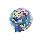Tools & Hardware : Gilmour 12 Series 5 Ply Marine & Recreation Hose, 5/8 Inch x 75 Feet,#12-58075, White w/Aqua Stripe
