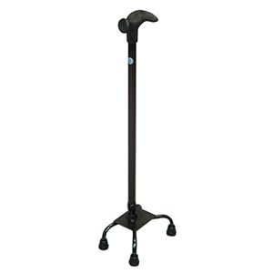 【クリックで詳細表示】アンバー型4本杖スモールL 0401-CS4242 ブラック右用