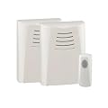 Doorman WFDC886M Wire Free 50 m Portable Door Chime Twin Pack with Bell Push
