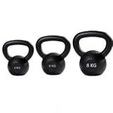 Cast Kettlebell Set 4kg-6kg-8kg Cast Kettlebell set- Set of 3 Kettelbells