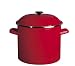 8qt Enameled Steel Stockpot, Red