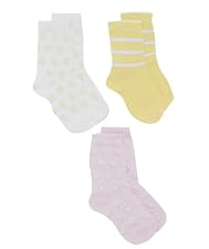 Pintuck heart and stripe socks - 3pk