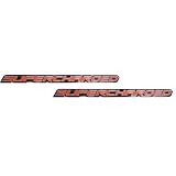 2 x (pair Set) Red Supercharge Supercharged Aluminum Emblems for Chevy Corvette Dodge... by Unknown