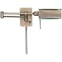 Antique Brass Pharmacy Plug-In Swing Arm Wall Lamp