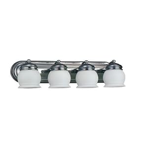 Sea Gull Lighting 44052-05 Cassie Four-Light Vanity, Chrome Finish with Etched Opal Glass by 