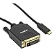 Rocstor Y10C205-B1 DVI-D/USB Video Cable - DVI-D/USB for Video Device - 6 ft. - Type C Male USB - DVI-D (Dual-Link) Male Digital Video Dual Link 2560X1600 SNGL 1920X1200, Black