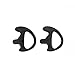 Valley Enterprises Black Replacement Medium Earmold Earbud Left Side Two-Way Radio Audio Kits 2 Pack
