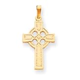 14k Gold Celtic Cross Charm