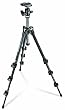 Manfrotto MK293C4-A0RC2 4 Section Carbon Tripod Kit with Quick Release Ball Head (Black)