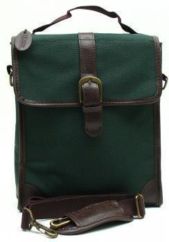 Thermos Executive Lunch And Wine Cooler Bag - Green + Leather Trim