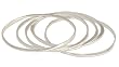 Sterling silver bangle bracelets, 'Olympian' (set of 5)
