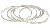 Sterling silver bangle bracelets, 'Olympian' (set of 5)