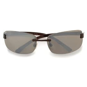Dr. Dean Edell Invisible Bi Focal Rimless Sunglass Reader, Dark Amber with Mirror Lens Dr. Dean Edell Invisible Bi-Focal Rimless Sunglass Reader, Dark Amber with Mirror Lens
