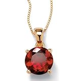 Synthetic Ruby Round Pendant