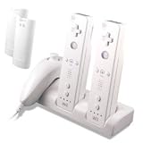 Wii Controller & Nunchuk Dual Charging Stand & Batteries