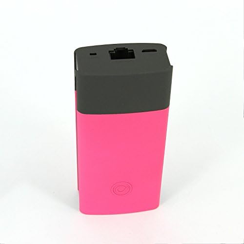 Power Trend Share Stick Wireless Media Drive (Sd, Sdhc, Sdxc, USB Reader), Router and 5200mah Power Bank (Fluorescent Pink External Battery with 1A Output)