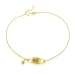10K Yellow Gold ID Fancy Anklet - 9.5" image 1