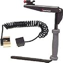 Stroboframe Quick Flip 350 - 35mm Flash Bracket with Adorama Off-Camera iTTL 3' Coiled Flash Cord for Nikon