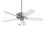Emerson Ceiling Fans CF4800BS 50" Premium Indoor Fan w/ Uplight & B52BS Blades - Brushed Steel