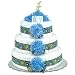Large Blue Mums Diaper Cake by Bloomers