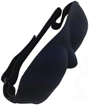 REM lights out Sleep Eye Mask Blindfold for Sleeper soft as silk best for night sleeping Travel men and women with Earplugs , Black