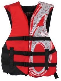 X20 Adult 3 Buckle Universal Life Vest - Red by X20