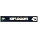 Matt Augustyn #49 Notre Dame Game Used Locker Room Nameplate - Other Items